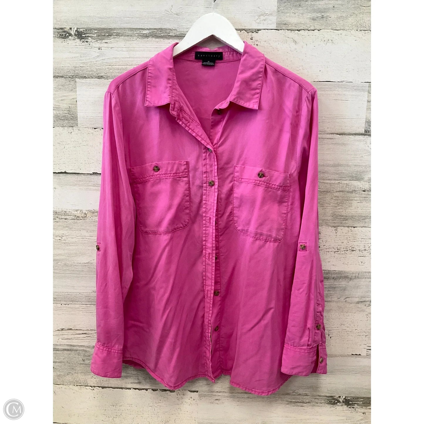 Top Long Sleeve By Sanctuary In Pink, Size: M
