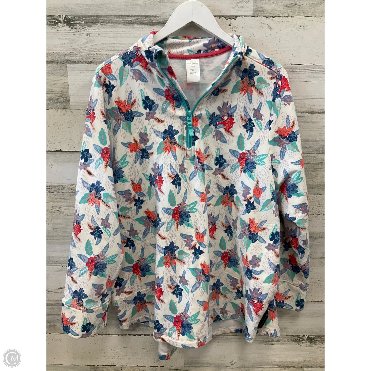 Top Long Sleeve By Vera Bradley In Floral Print, Size: 3x