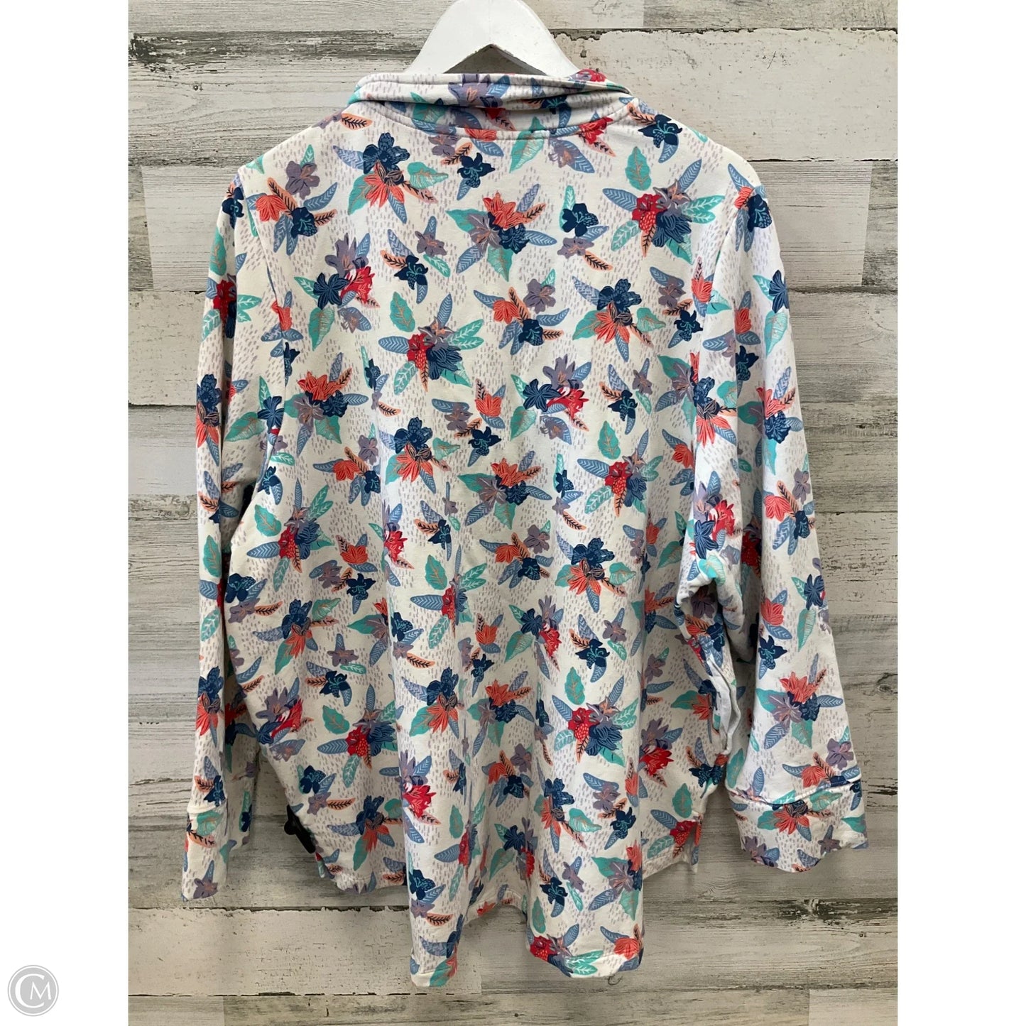 Top Long Sleeve By Vera Bradley In Floral Print, Size: 3x