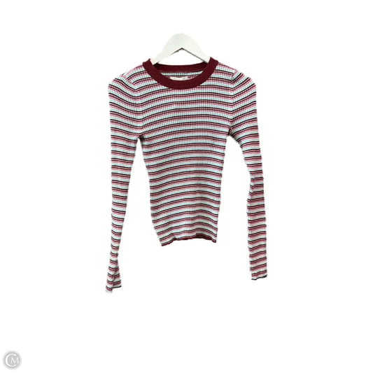 Top Long Sleeve By American Eagle In Red, Size: S