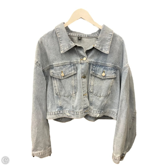 Jacket Denim By Shein In Blue Denim, Size: 3x