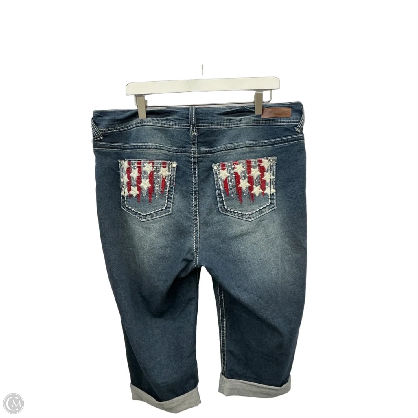 Capris By Wallflower In Blue Denim, Size: 16