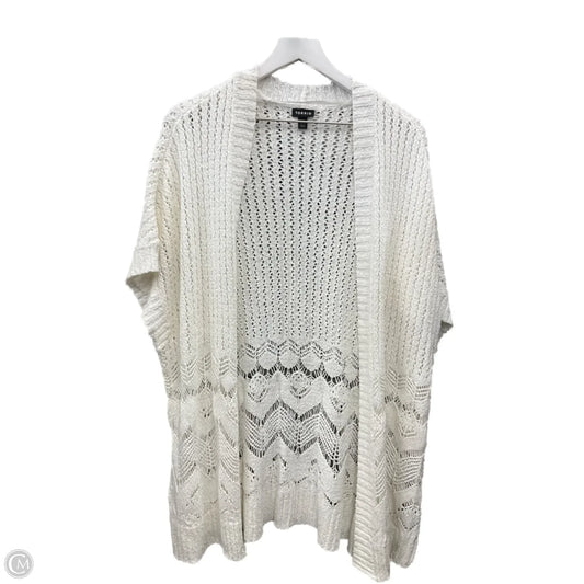 Sweater Cardigan By Torrid In White, Size: L