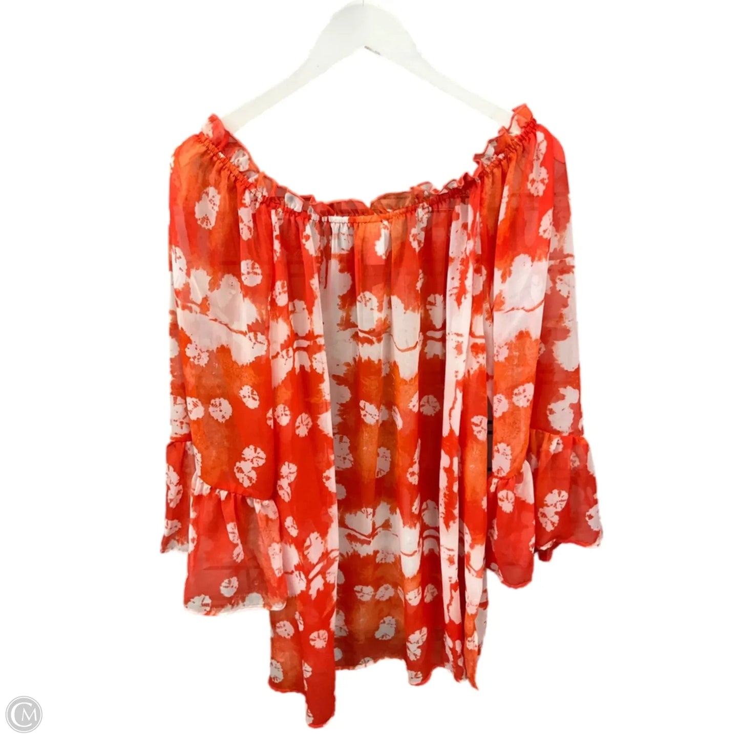 Top Short Sleeve By Clothes Mentor In Orange, Size: Xxl