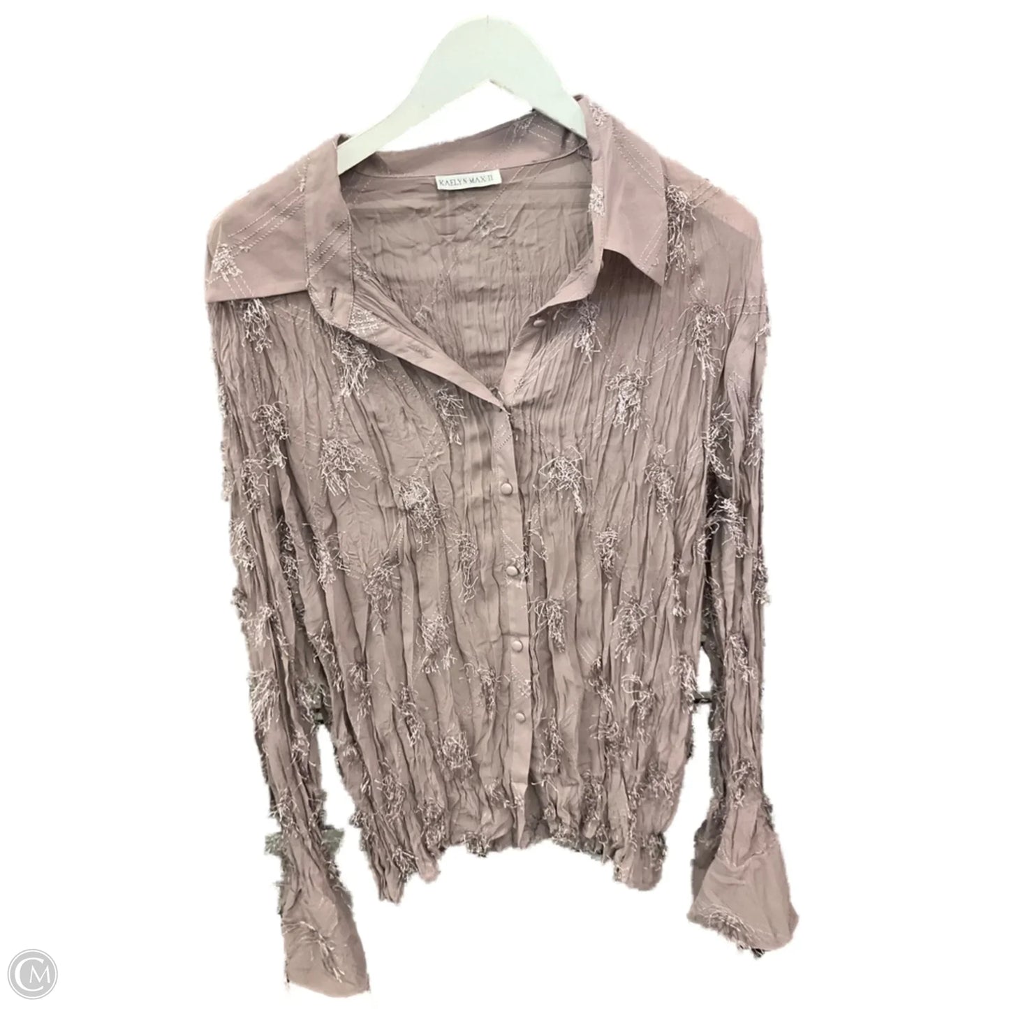 Top Long Sleeve By Clothes Mentor In Purple, Size: 3x