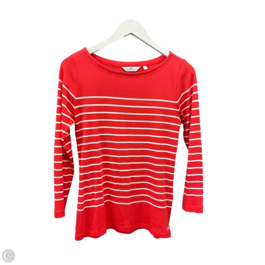 Top 3/4 Sleeve By Vineyard Vines In Orange, Size: S