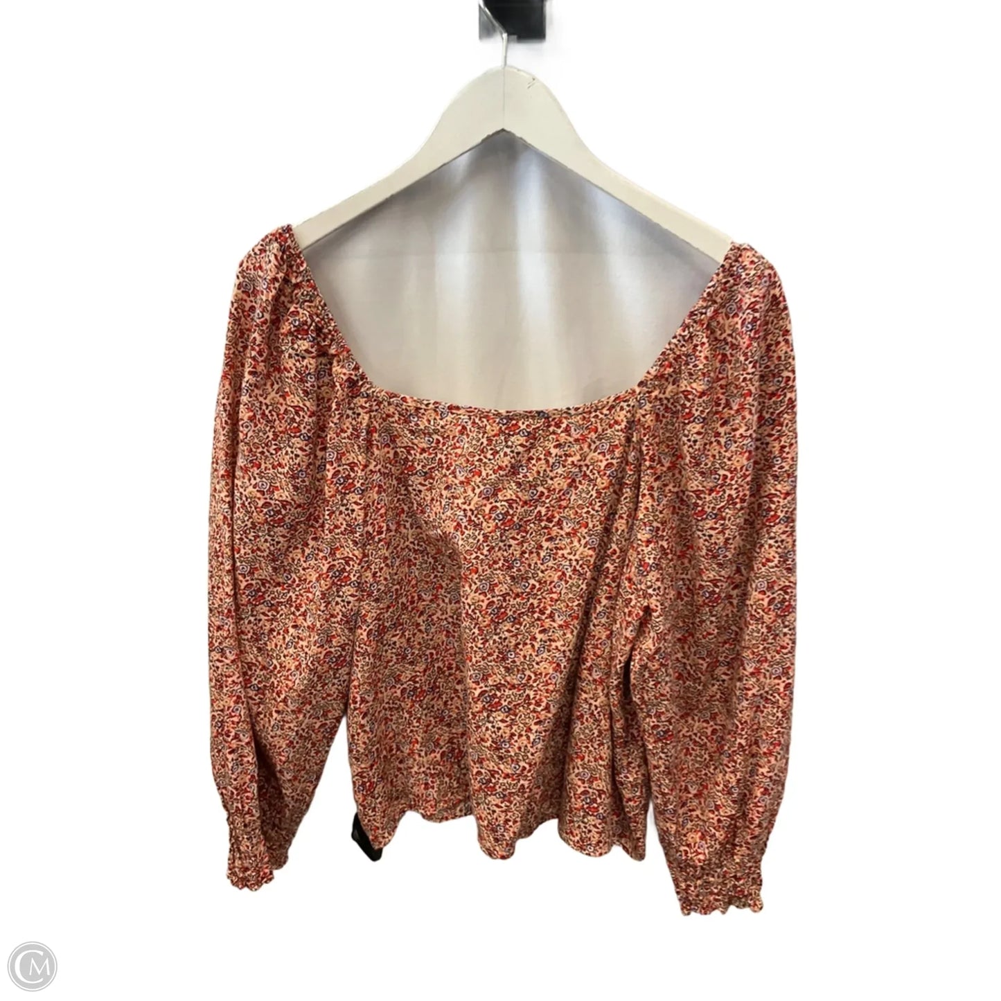 Top 3/4 Sleeve By Universal Thread In Orange, Size: L