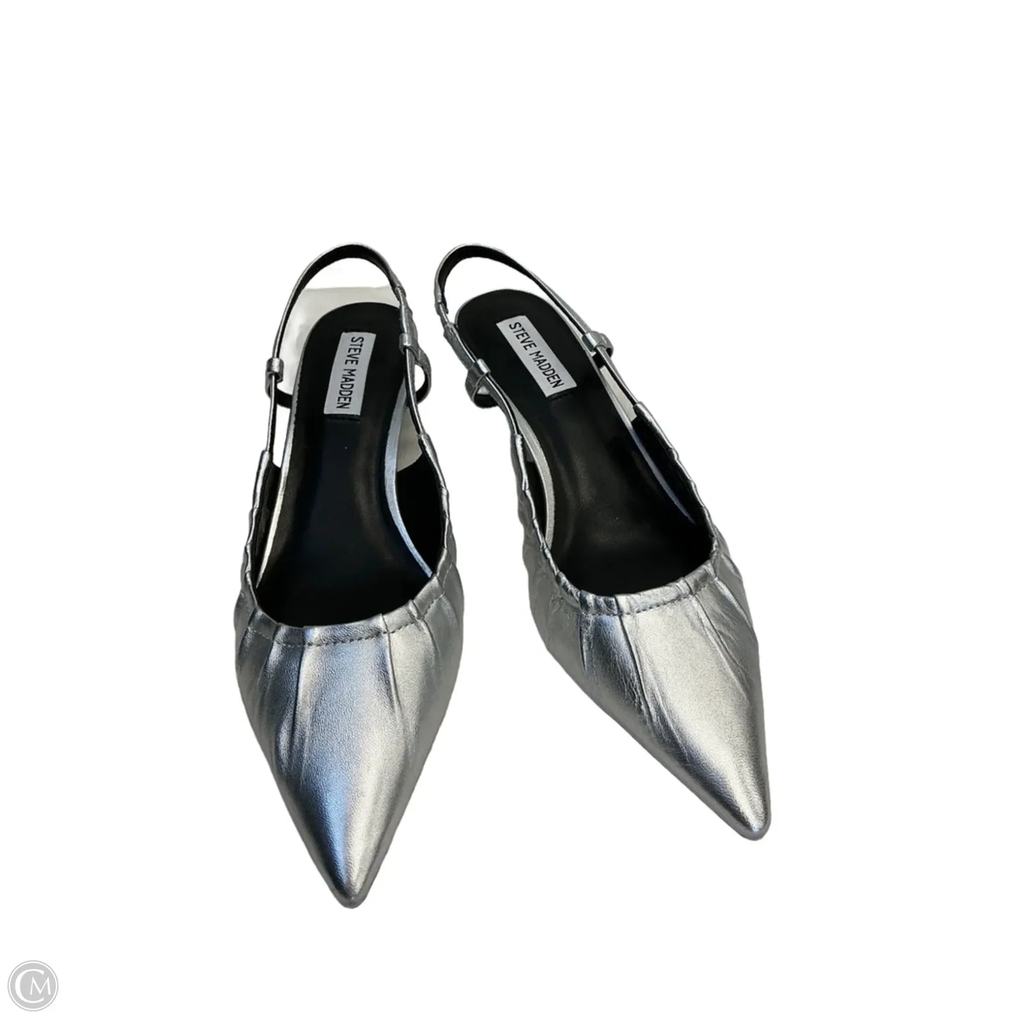 Shoes Heels Kitten By Steve Madden In Silver, Size: 8