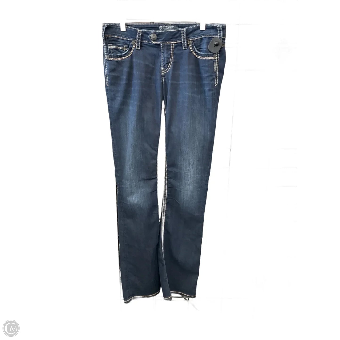Jeans Boot Cut By Silver In Blue Denim, Size: 10