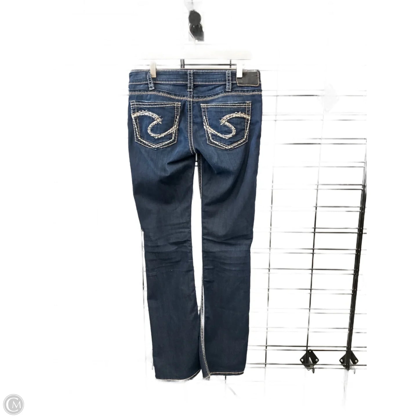 Jeans Boot Cut By Silver In Blue Denim, Size: 10