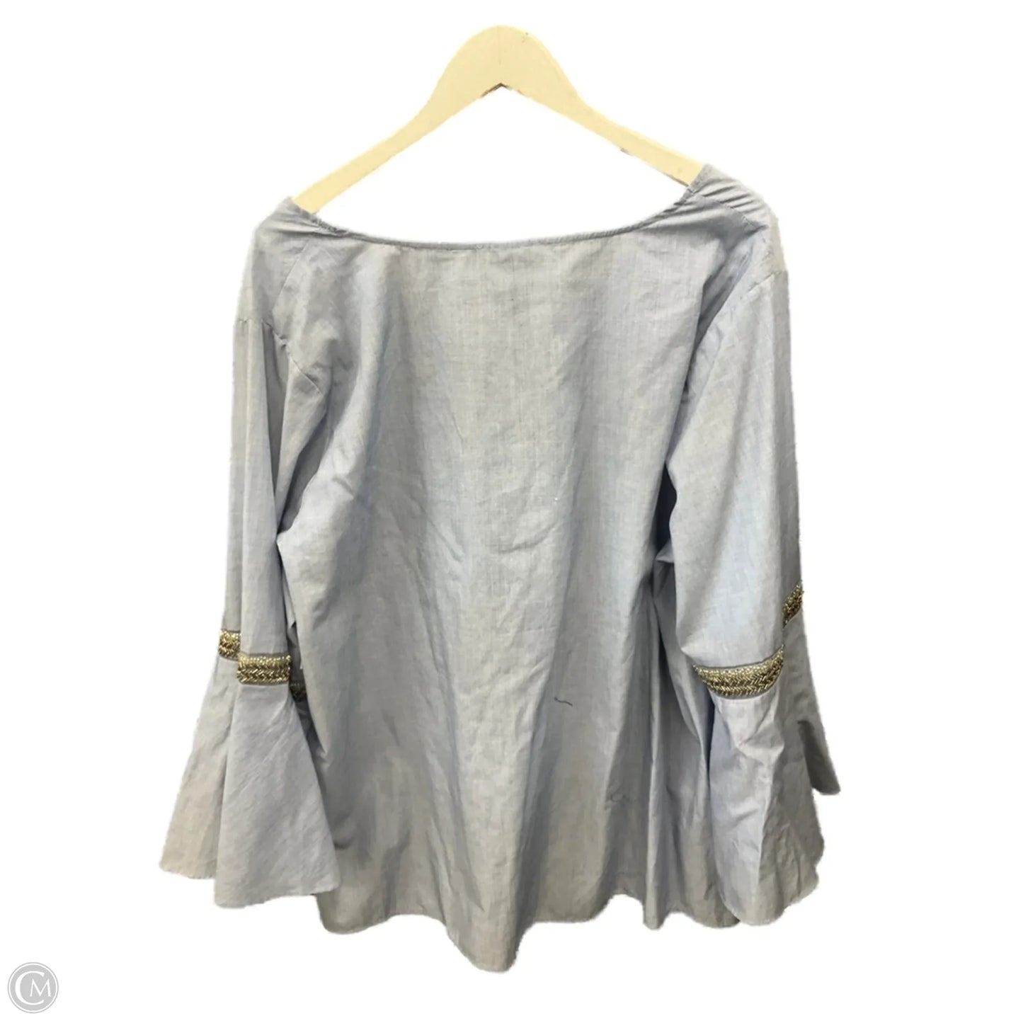 Top 3/4 Sleeve By Jane And Delancey In Blue, Size: 3x