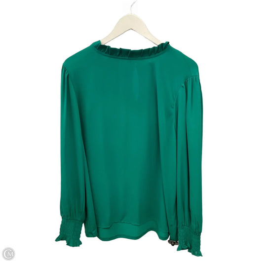 Top Long Sleeve By Ann Taylor In Green, Size: Xxl
