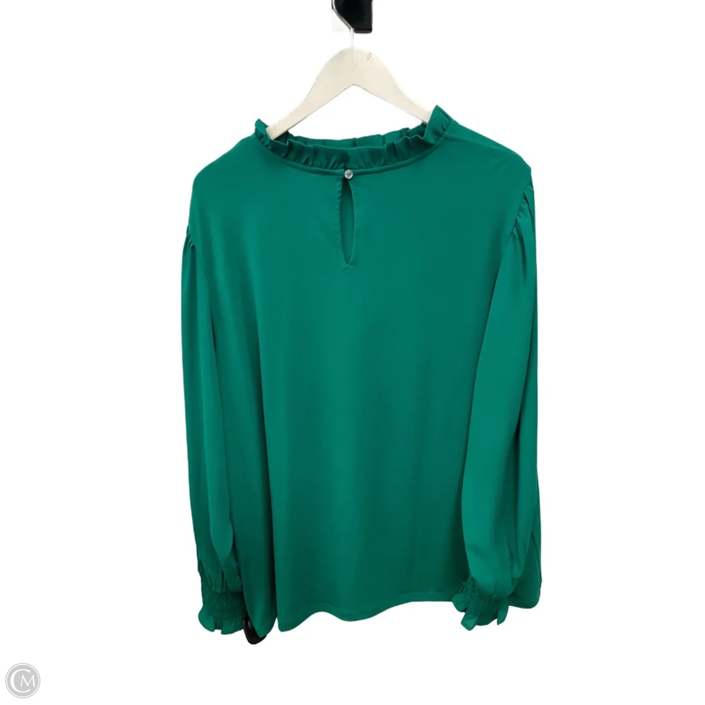 Top Long Sleeve By Ann Taylor In Green, Size: Xxl
