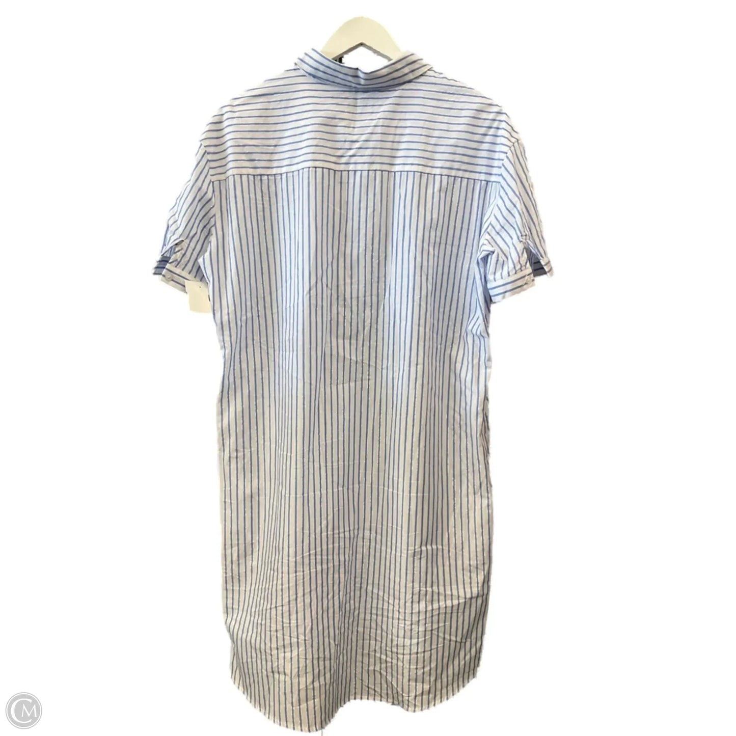 Dress Casual Midi By Clothes Mentor In Blue & White, Size: Xs