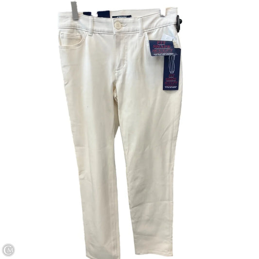 Jeans Boot Cut By Chaps In Cream, Size: 4
