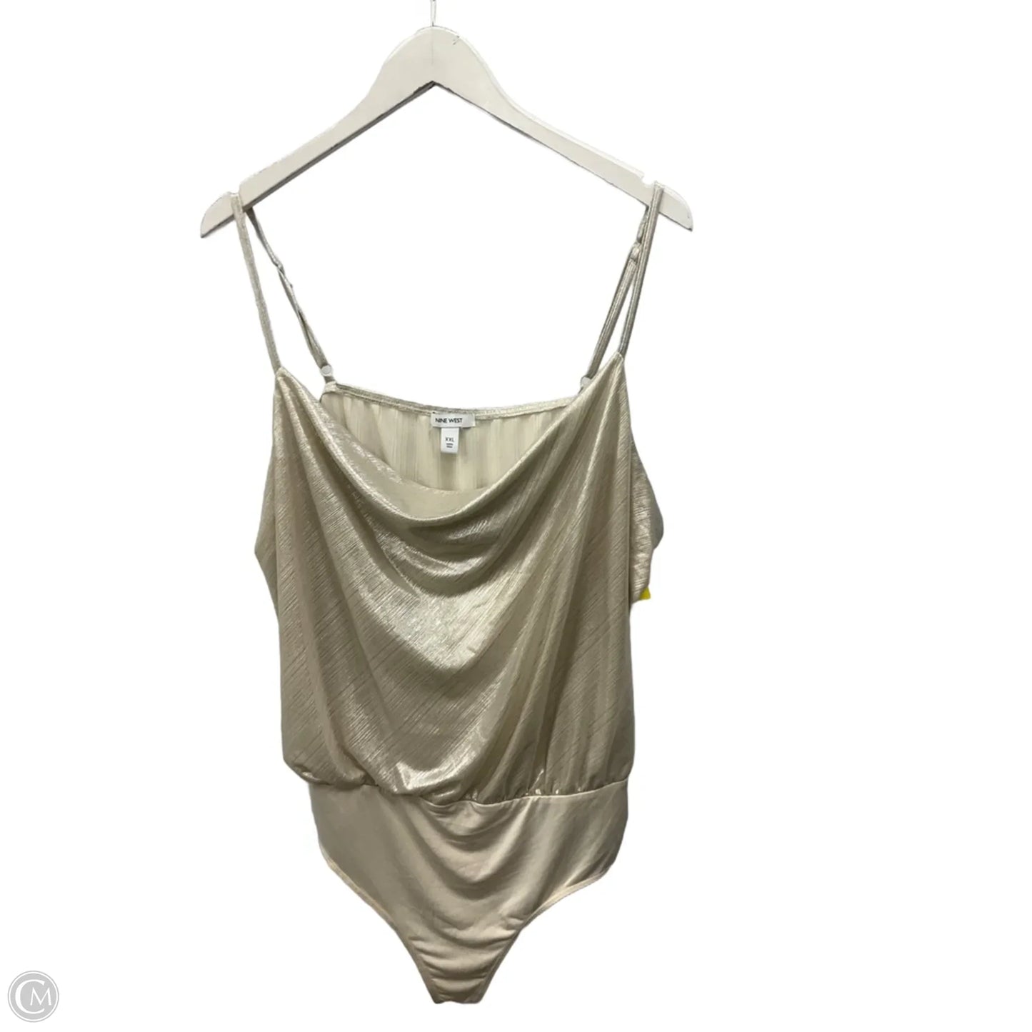 Bodysuit By Nine West Apparel In Cream, Size: Xl