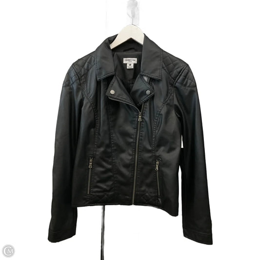 Jacket Moto By Celebrity Pink In Black, Size: M
