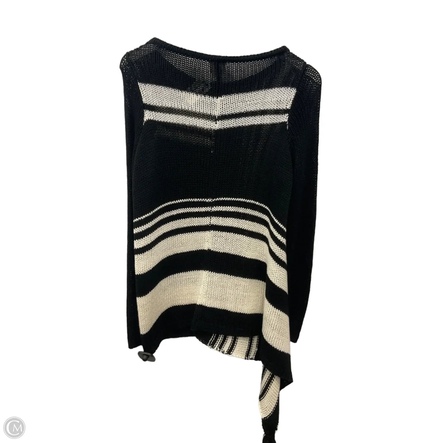 Sweater By Chicos In Black & White, Size: S
