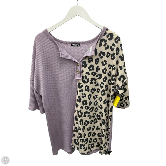 Top Short Sleeve By Heimish Usa In Purple, Size: 2x