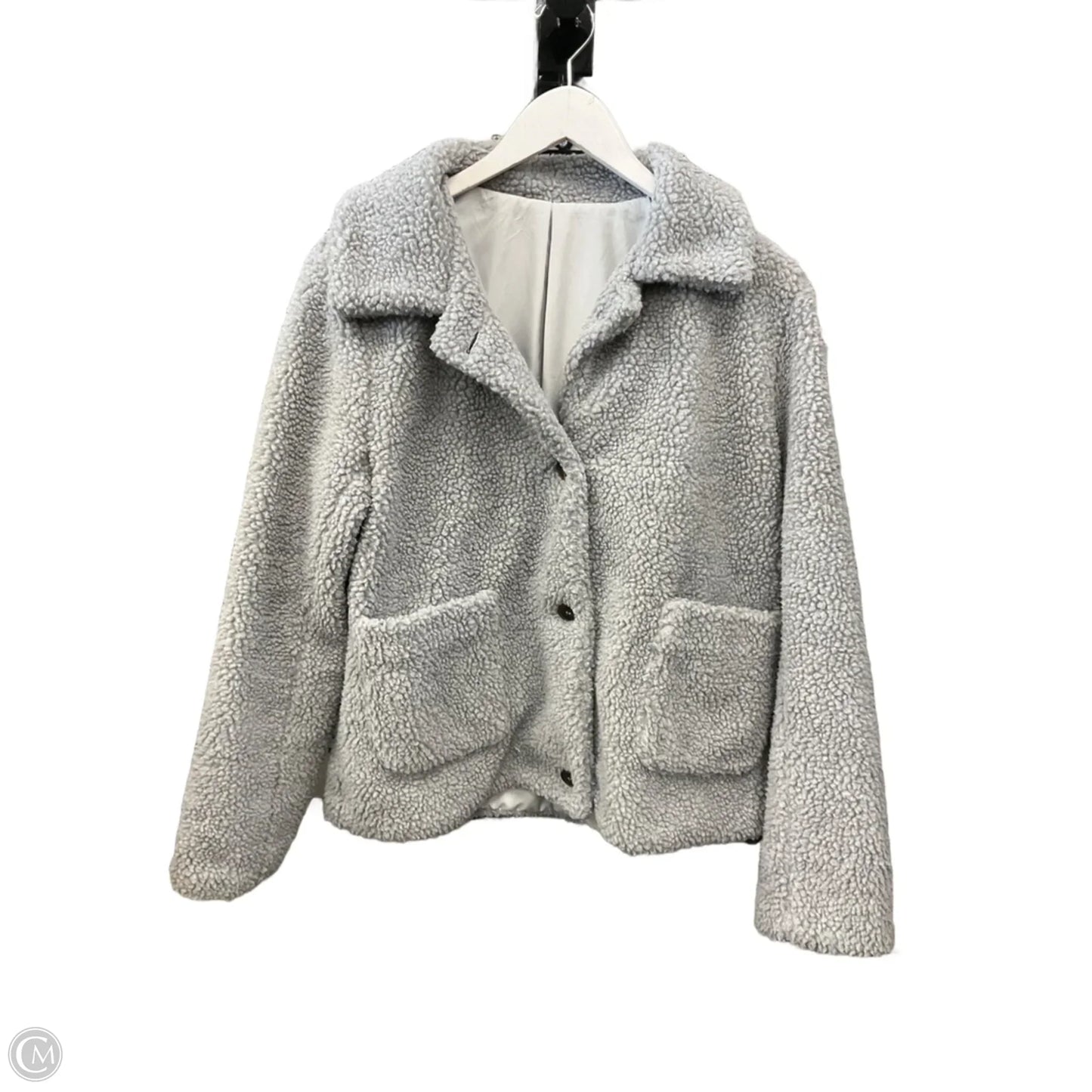 Jacket Fleece By Cme In Grey, Size: L