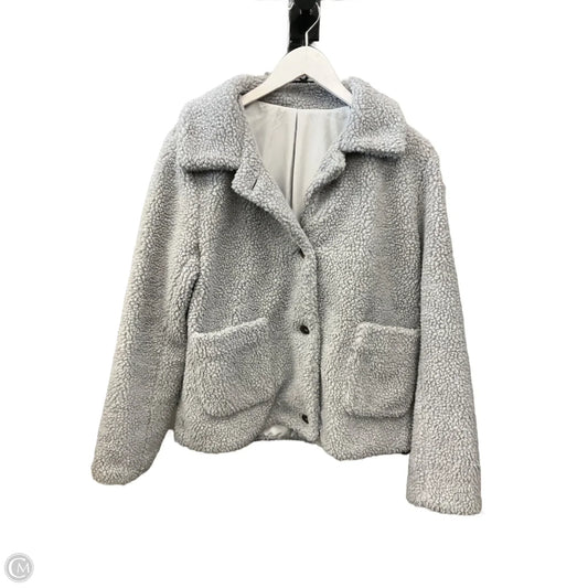 Jacket Fleece By Cme In Grey, Size: L