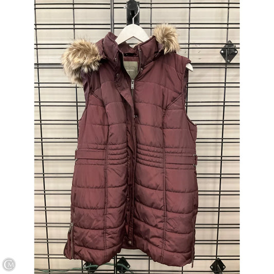 Vest Puffer & Quilted By Maurices In Maroon, Size: Xl