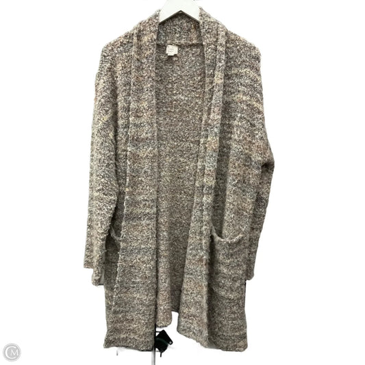 Sweater Cardigan By A New Day In Beige, Size: Xs