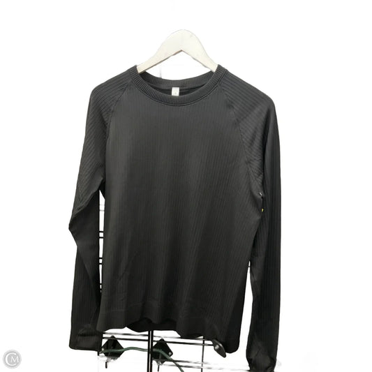 Athletic Top Long Sleeve Crewneck By Lululemon In Black, Size: 14
