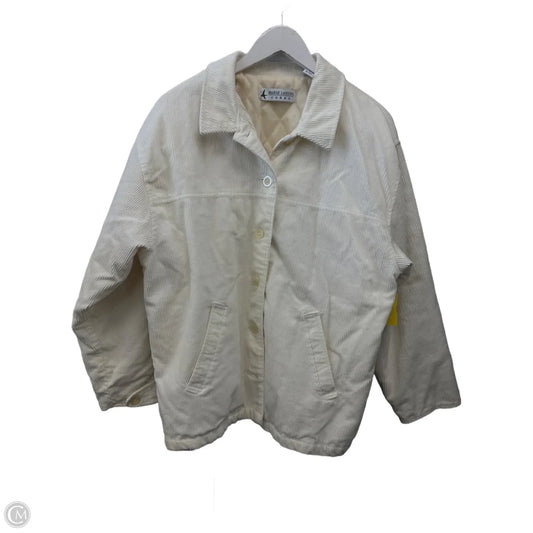 Jacket Puffer & Quilted By Marsh Landing In Cream, Size: L