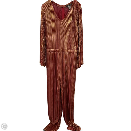 Jumpsuit By Ashley Stewart In Red, Size: 1x