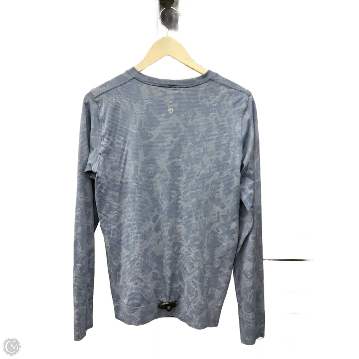 Athletic Top Long Sleeve Crewneck By Lululemon In Blue, Size: M