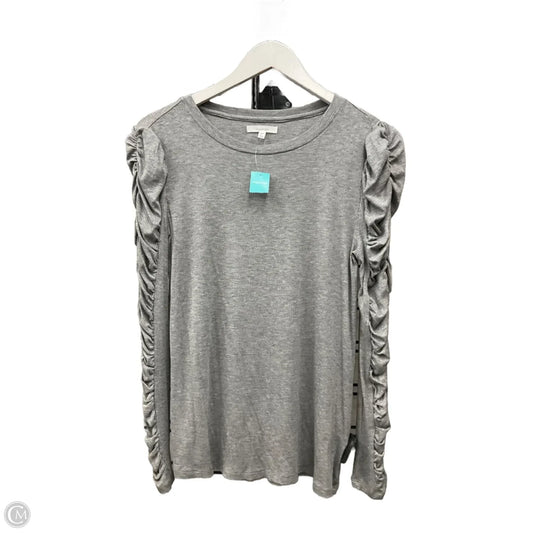 Top Long Sleeve By Maurices In Grey, Size: Xs