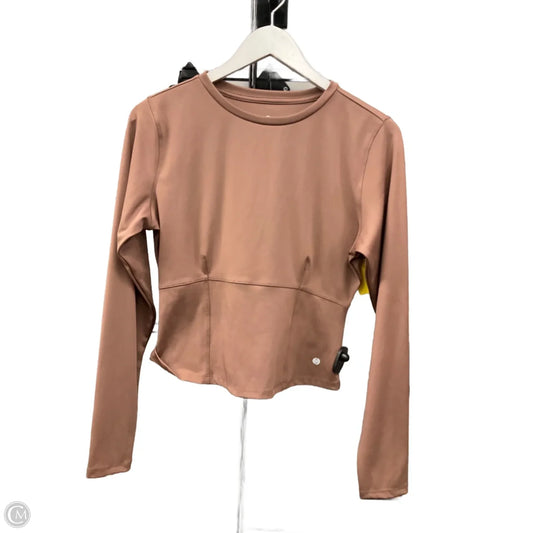 Athletic Top Long Sleeve Crewneck By Clothes Mentor In Brown, Size: S