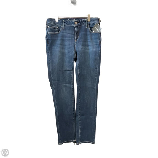 Jeans Straight By Eddie Bauer In Blue Denim, Size: 10