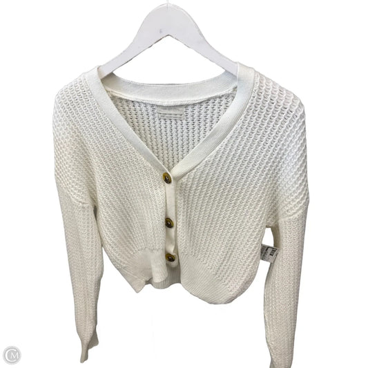 Sweater Cardigan By Urban Outfitters In Yellow, Size: M