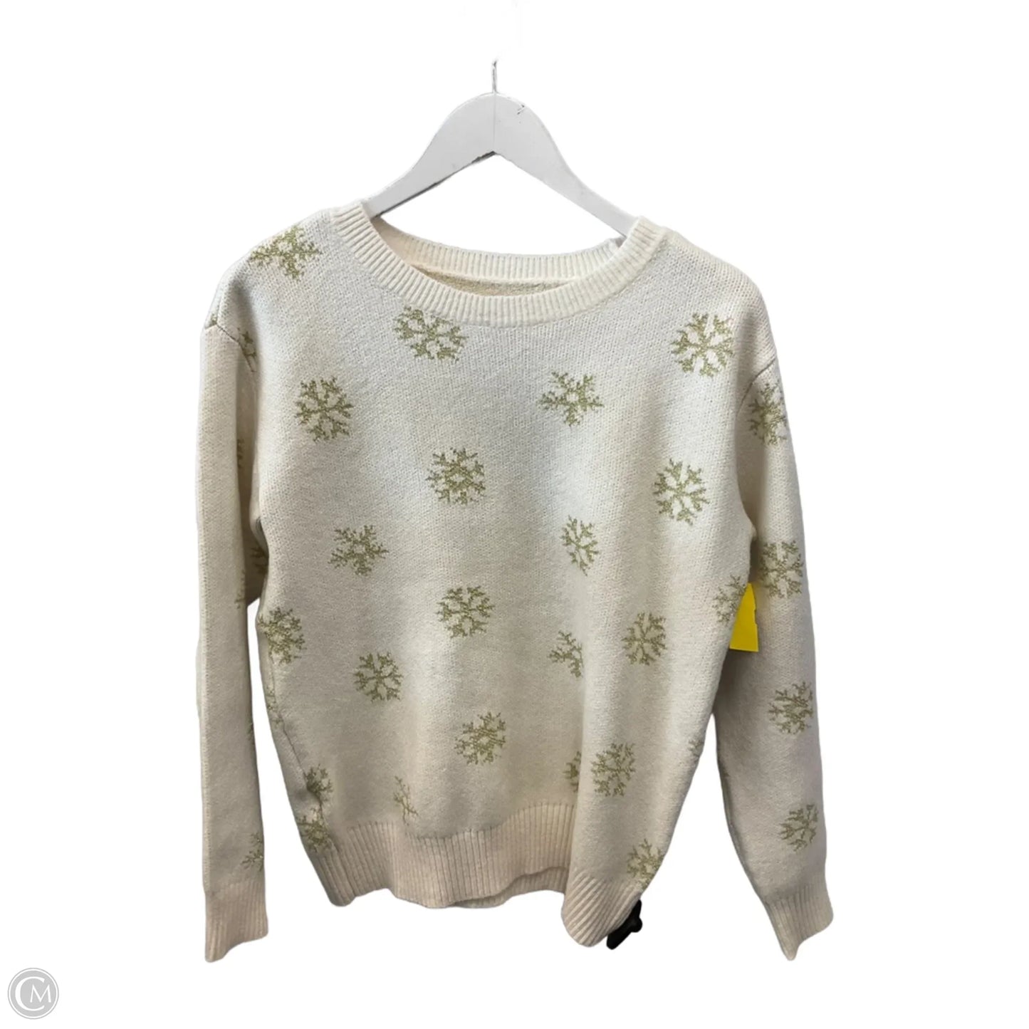 Sweater By Loft In Cream, Size: M