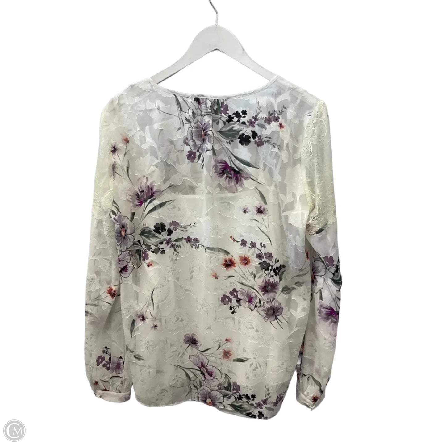 Top 2pc Long Sleeve By White House Black Market In White, Size: L