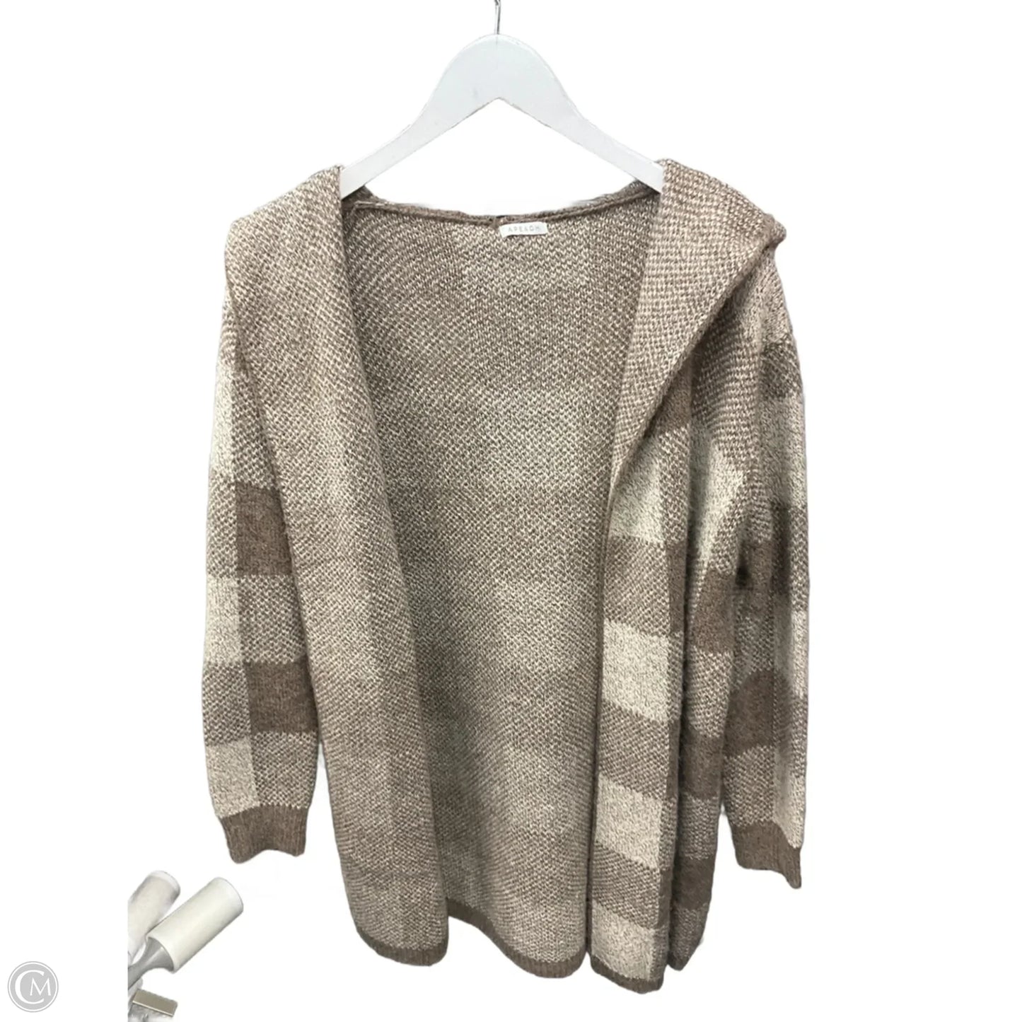 Sweater Cardigan By Clothes Mentor In Beige, Size: M