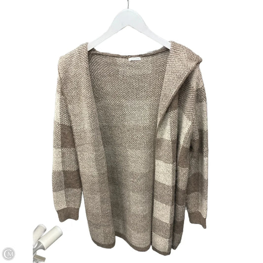 Sweater Cardigan By Clothes Mentor In Beige, Size: M