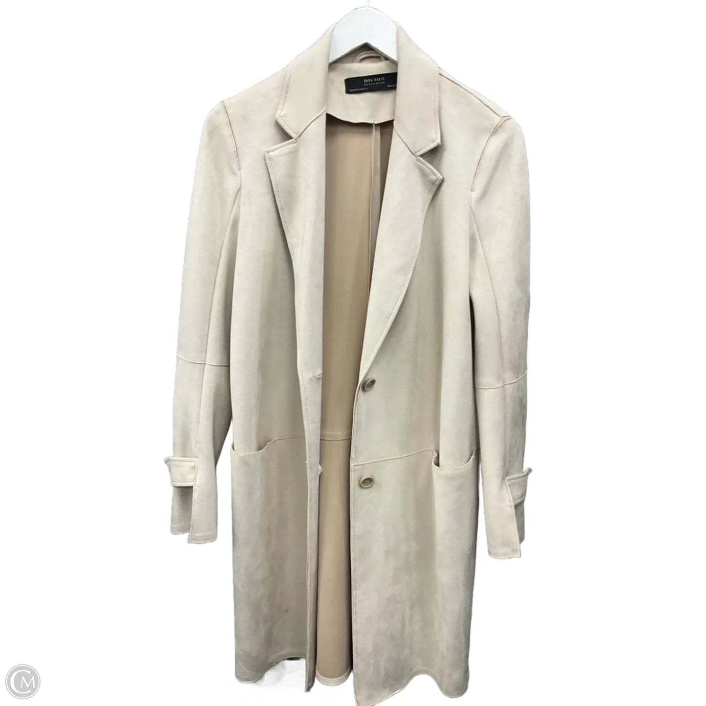 Coat Other By Zara Basic In Cream, Size: M