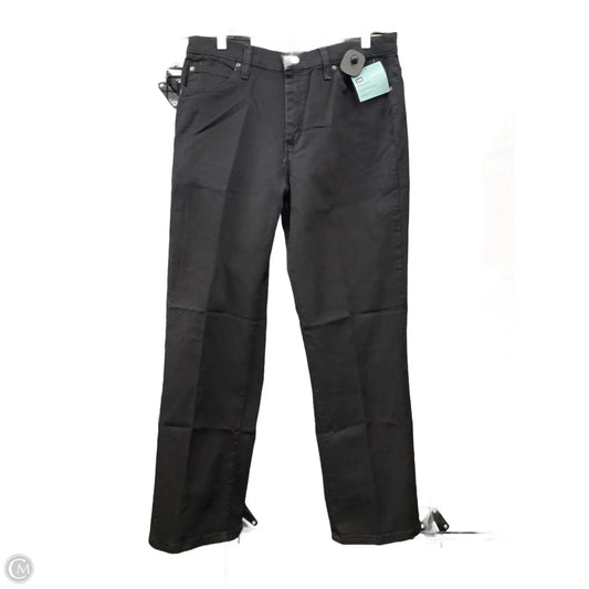 Jeans Straight By Lee In Black, Size: 12