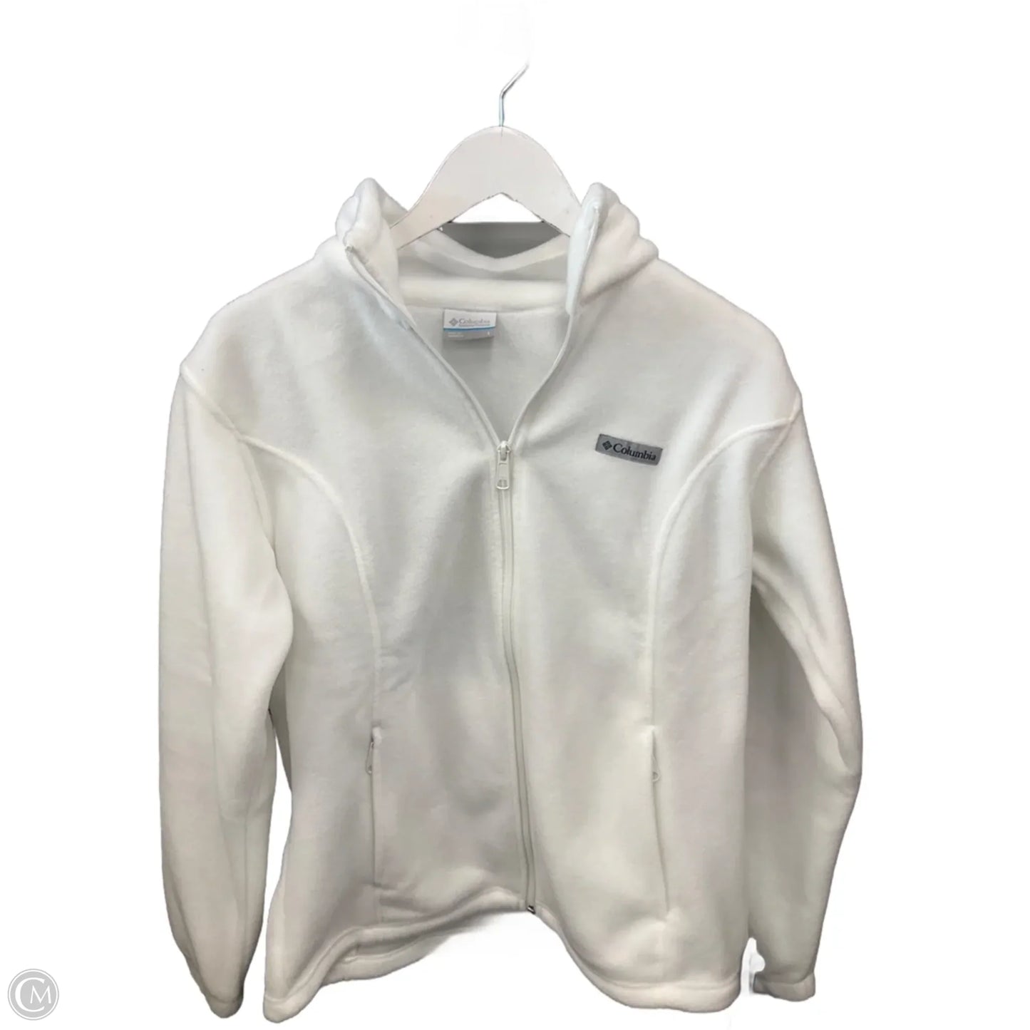 Jacket Fleece By Columbia In White, Size: L