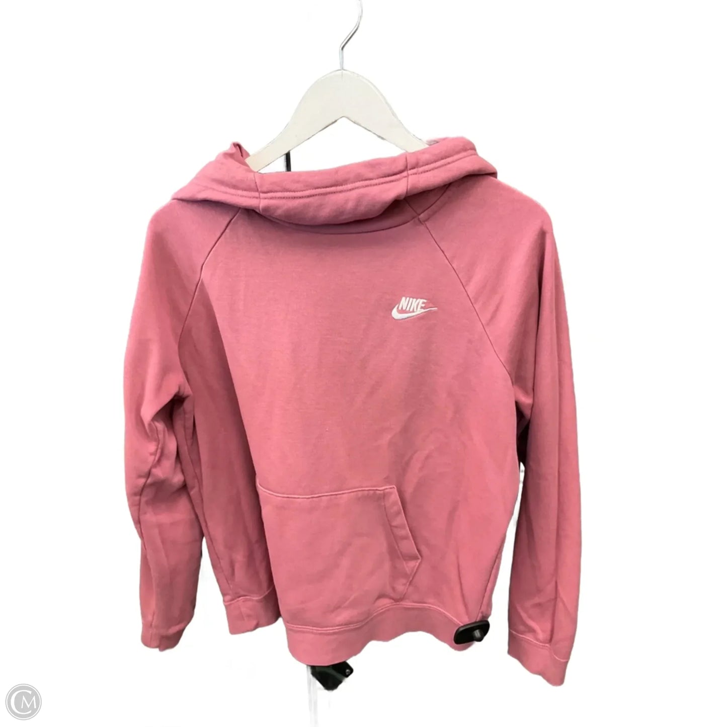 Sweatshirt Hoodie By Nike Apparel In Pink, Size: M