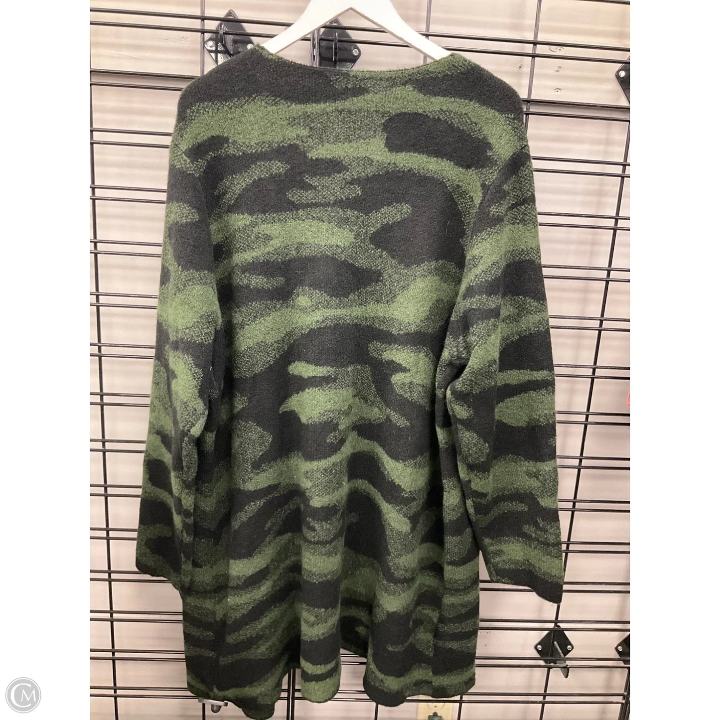 Sweater Cardigan By Cj Banks In Green, Size: 1x