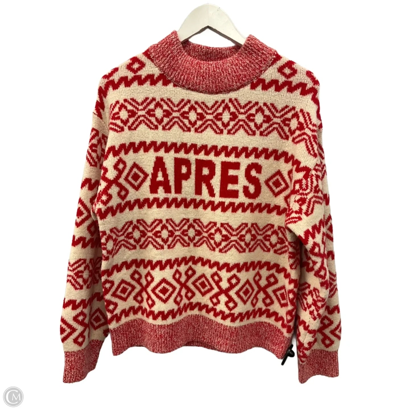 Sweater By A New Day In Red & White, Size: S