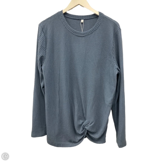 Top Long Sleeve By Clothes Mentor In Blue, Size: Xl