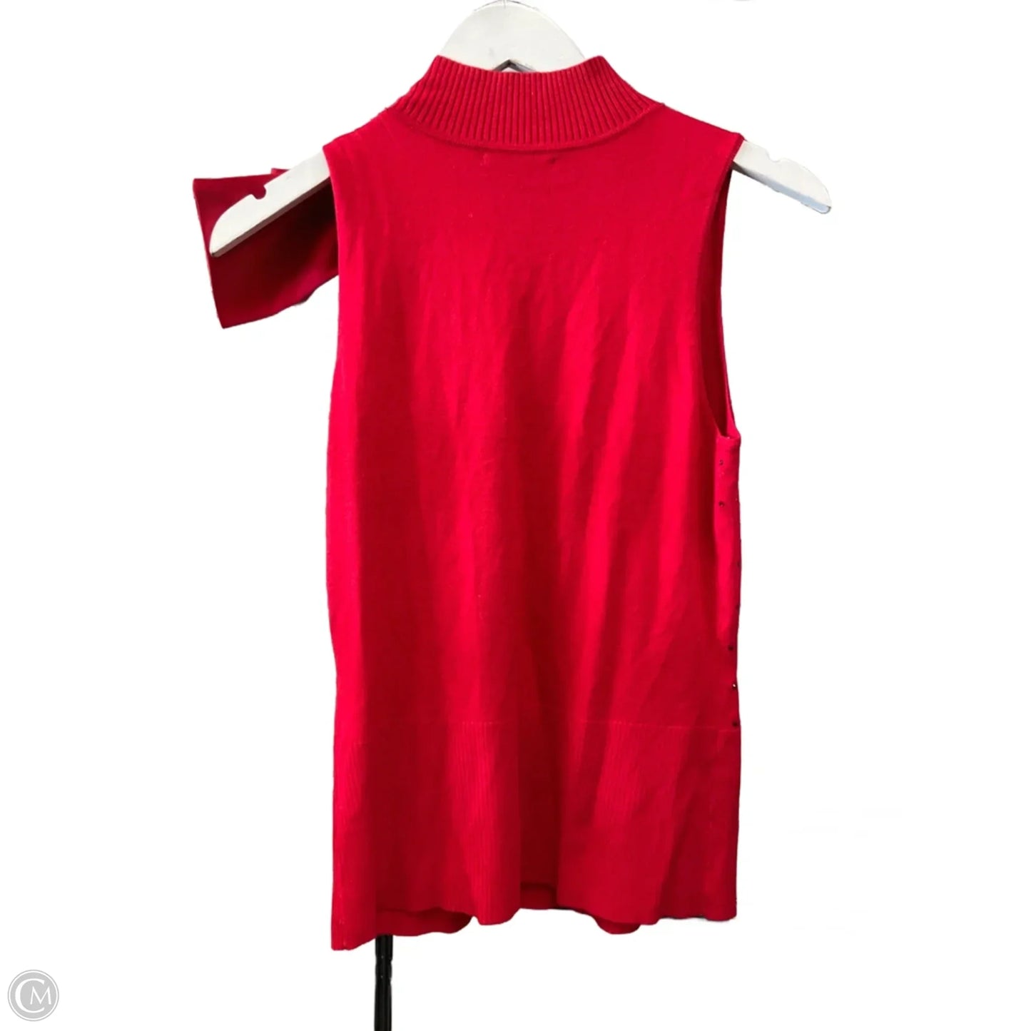 Blouse Sleeveless By New York And Co In Red, Size: M