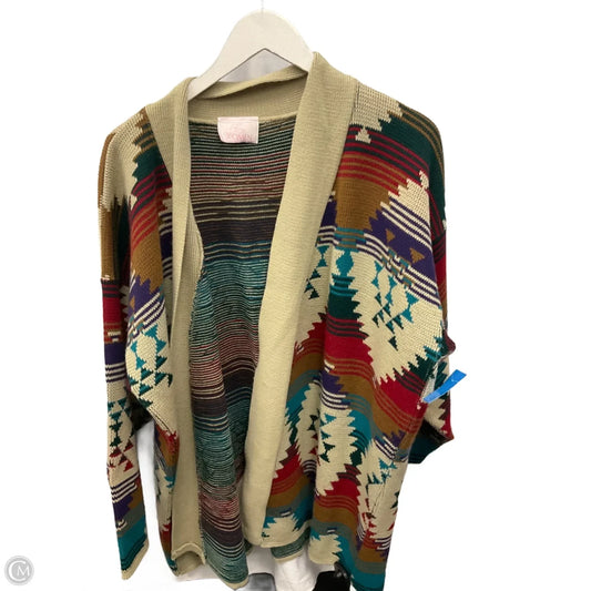 Sweater Cardigan By Clothes Mentor In Beige, Size: 3x