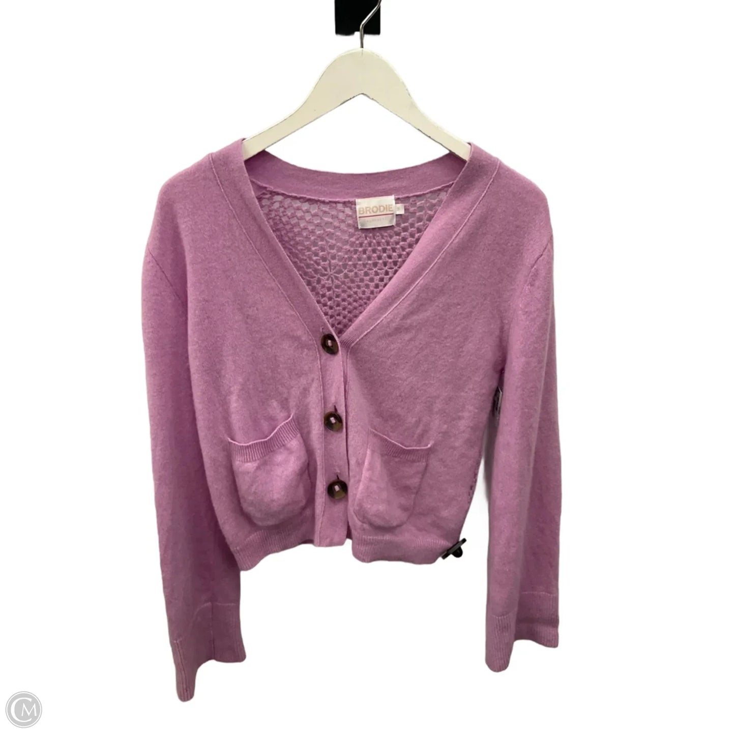 Sweater Cardigan Cashmere By Cme In Purple, Size: M