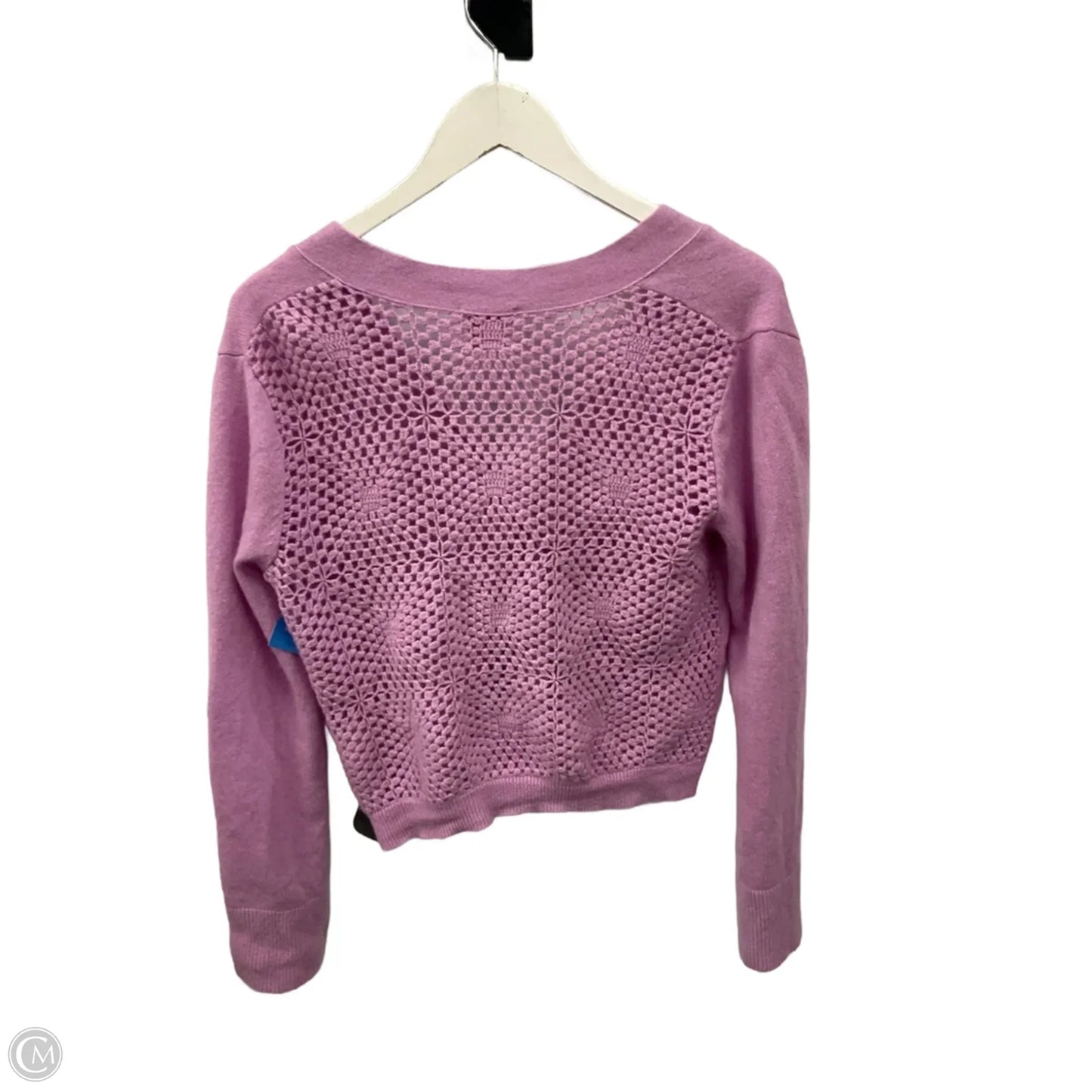 Sweater Cardigan Cashmere By Cme In Purple, Size: M